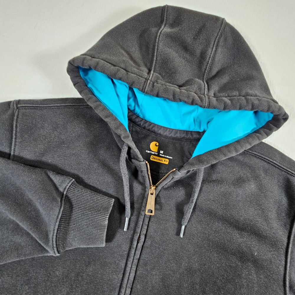 Carhartt Rain Defender Hoodie Mens M Black Full Zip Original Fit 103156 001